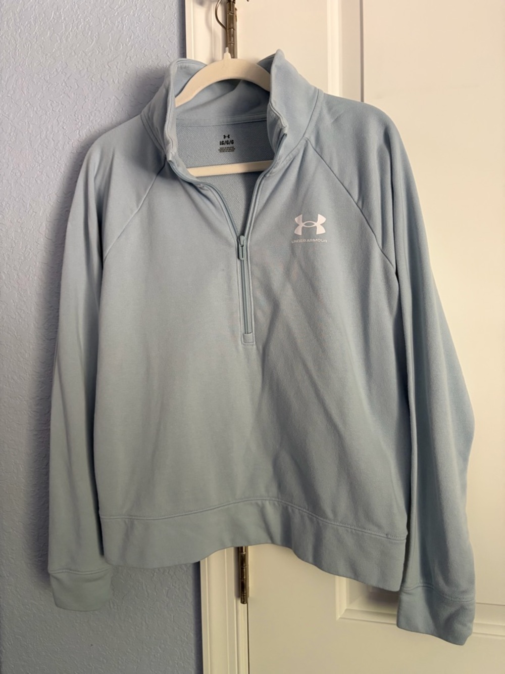 Under Armour Pale Blue Quarter-Zip Pullover